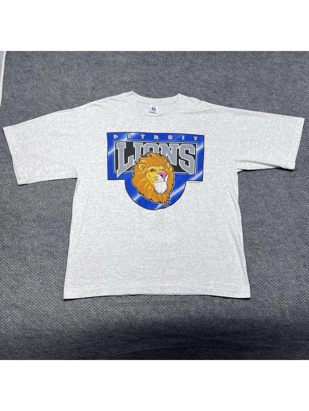 Vintage 1995 Logo 7 Detroit Lions T-Shirt XXL National Football League RARE MENS